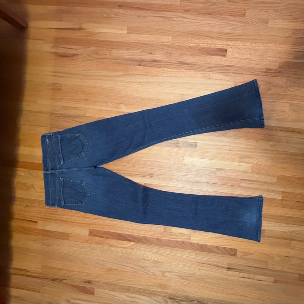 Mother Runaway High Rise Flare Leg Denim JeansFlowers from the Storm sz 27